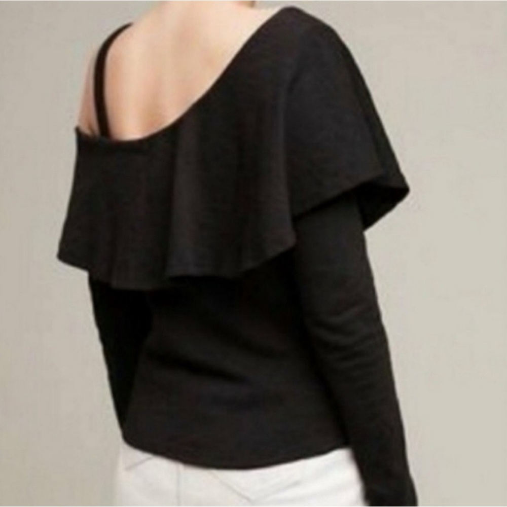 HOST PICK 🎉Anthropologie• Postmark One Shoulder Ruffle Top - Picture 3 of 10
